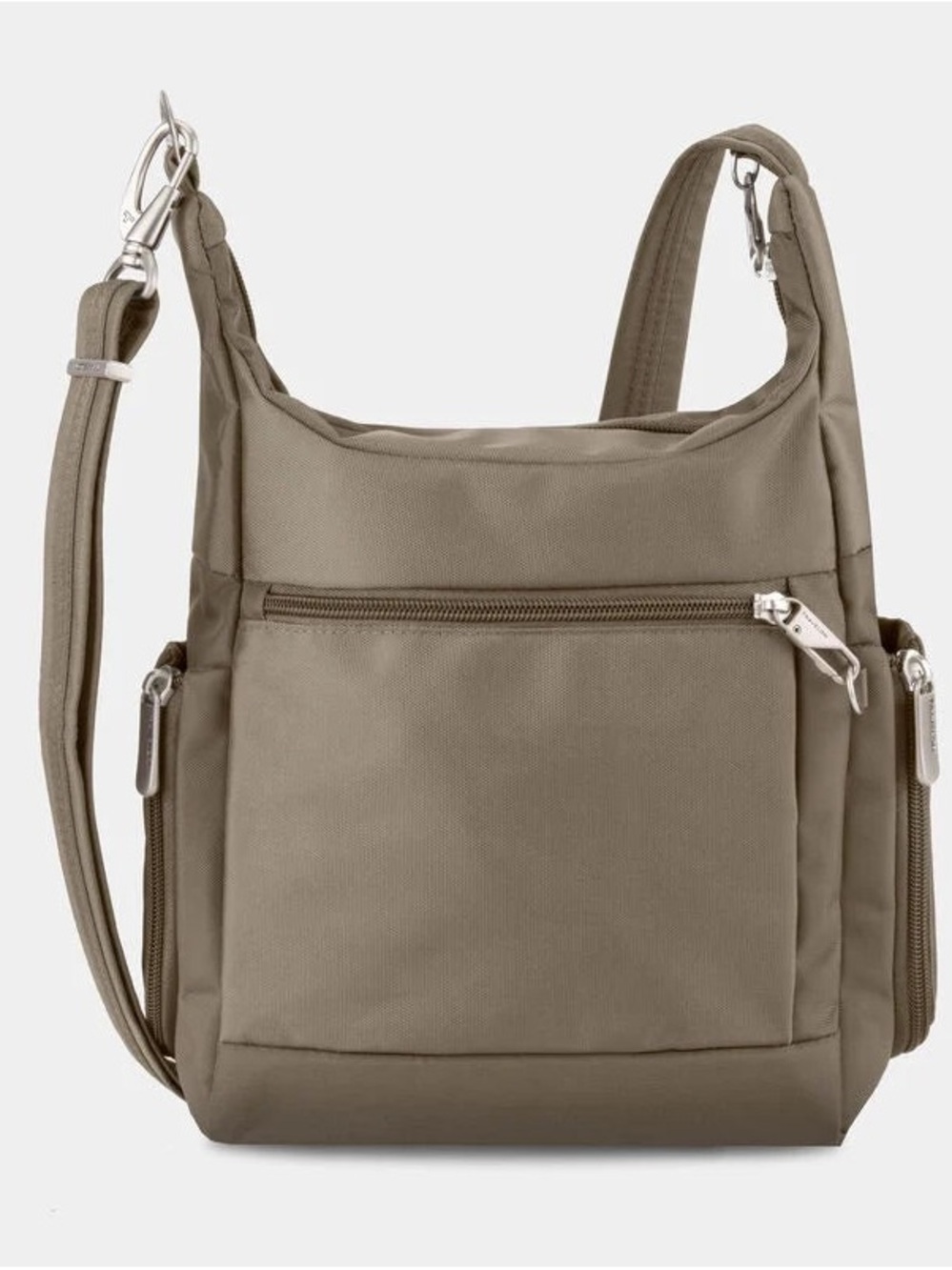 Travelon Anti-Theft Classic Messenger Bag Olive Green EUC ✨ - Picture 2 of 12
